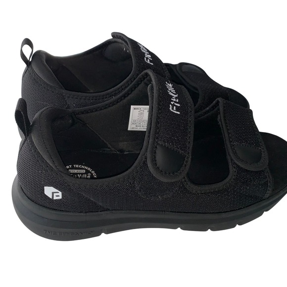 Men's Recovery Slide Sandals FitVille Arch Support Comfort Slip-On Size 10 - Picture 6 of 7